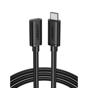 UGREEN 10387 USB-C/M to USB-C/F Gen2 5A Extension Cable 1m (Black)