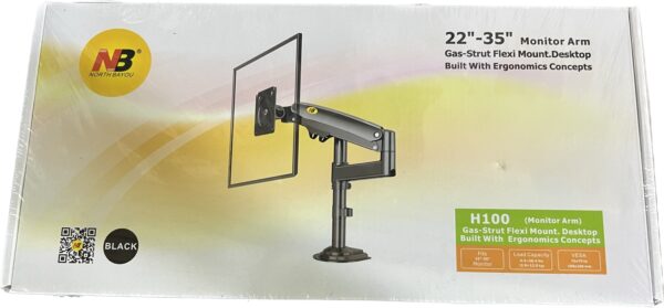 NB H100 Desktop Monitor Arm 22" - 35" up to 12kg