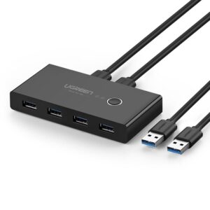 UGREEN 4-PORT USB 3.0 SWITCH BOX BLACK - 30768