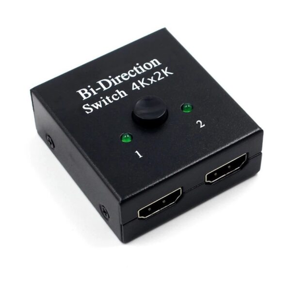 4K HDMI-compatible Switch 2 Ports Bi-directional Switcher