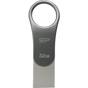 Silicon Power 32GB Mobile C80 USB 3.0 Flash Drive (Titanium)