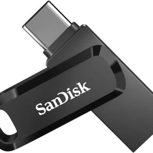 SanDisk 128GB Ultra Dual Drive Go 2-in-1 Flash Drive (Black)