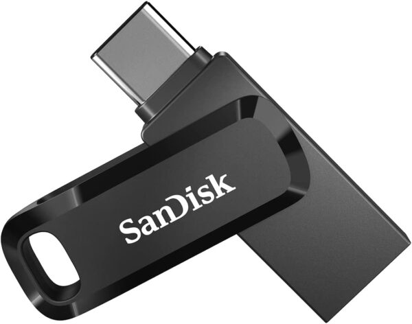 SanDisk 128GB Ultra Dual Drive Go 2-in-1 Flash Drive (Black)