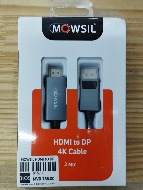 CABLE HDMI TO DISPLAY 2M 4K CABLE MOWSIL