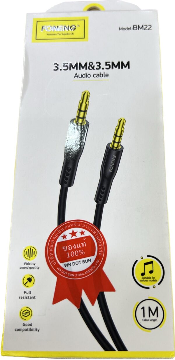 FONENG 3.5 MM AND 3.5 MM AUDIO CABLE BM22 - Image 2