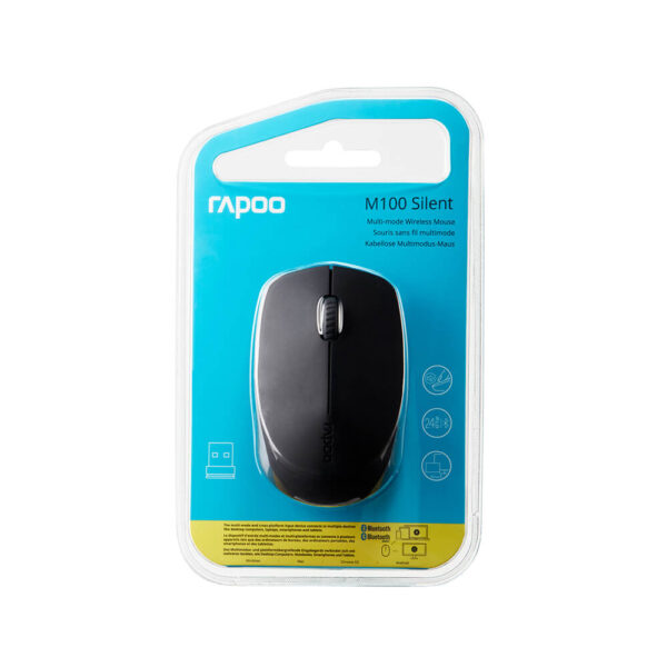 RAPOO M100 SILENT WIRELESS MOUSE | Bluetooth & Wireless (dongel) - Image 2