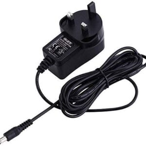AC ADAPTER, DC 9V 0.6A. SWITCHING POWER SUPPLY, 5.5 X 2.5MM, UK PLUG, FOR CCTV