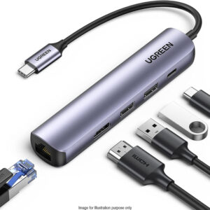 UGREEN  USB-C TO USB 3.0 | HDMI | RJ45 | PD  HUB - 10919