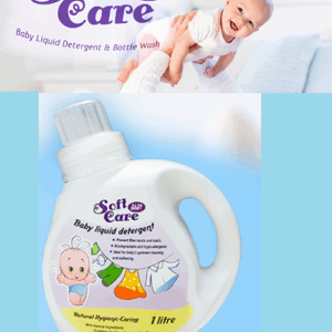 SOFT CARE BABY LIQUID DETERGENT WITH SOFTNER 1L