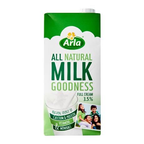 Image/5865453 Arla UHT Full Cream Milk 3.5% 1L - Image 1